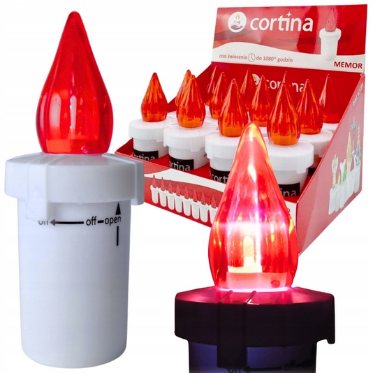 CORTINA LED Svietidlo Do Lampiónov 12 Ks, Červené - Sada s Batériami